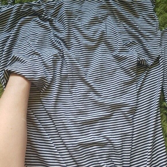 AUW BlueWhite Stripe Strapless Mini Dress - S - Picture 12 of 12